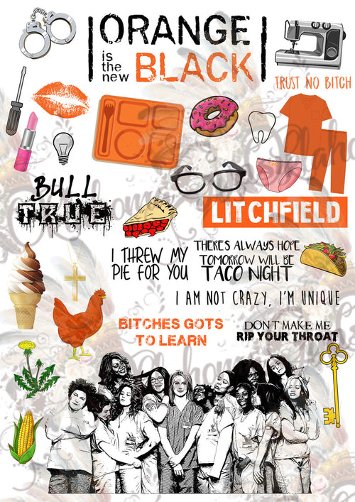Orange Is The New Black Inspired Digital File