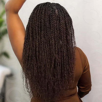 dark brown colored soft afro kinky hair human hair extensions