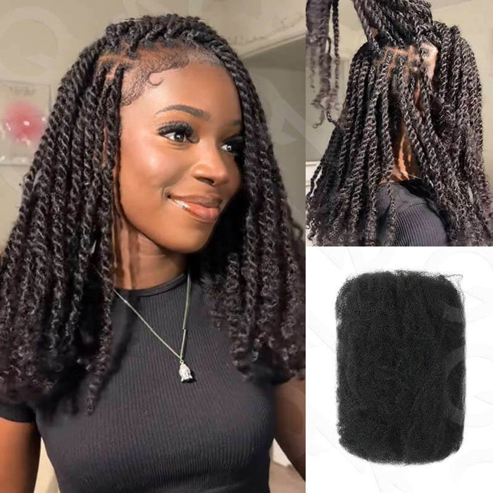 Natural Black Afro Kinky Bulk