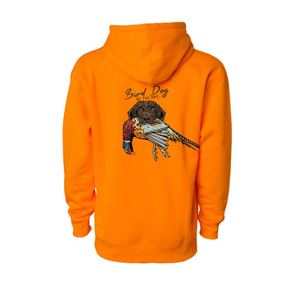 Wirehaired Pointing Griffon with a Pheasant / Blaze Orange / XS