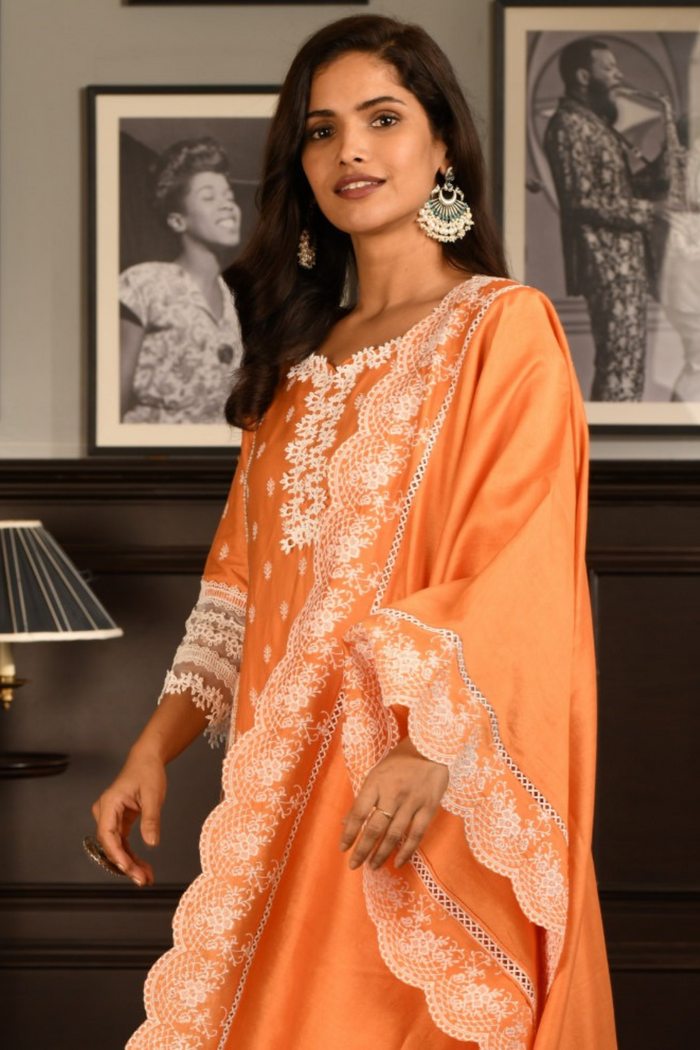 Pima Satin Merry Kurta