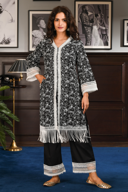 PIMA SATIN RAFA KURTA
