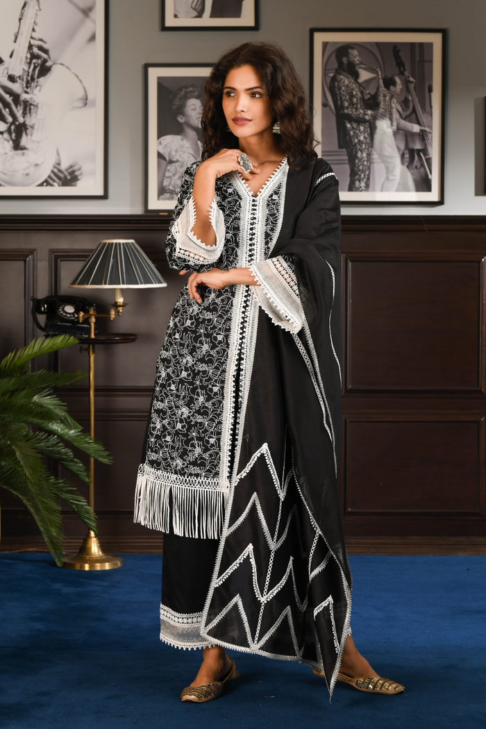 PIMA SATIN RAFA KURTA
