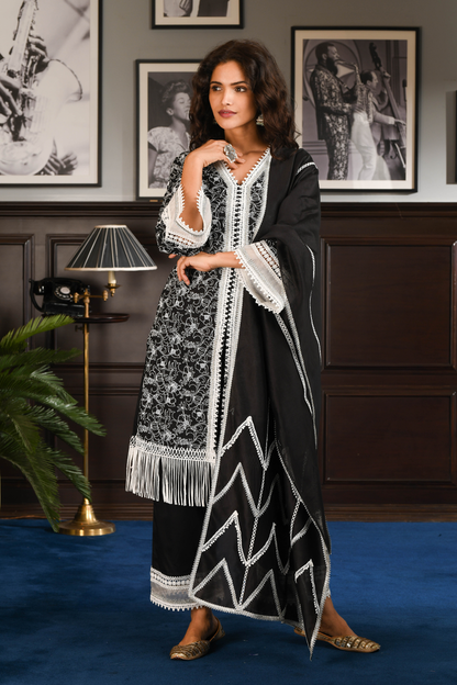 PIMA SATIN RAFA KURTA