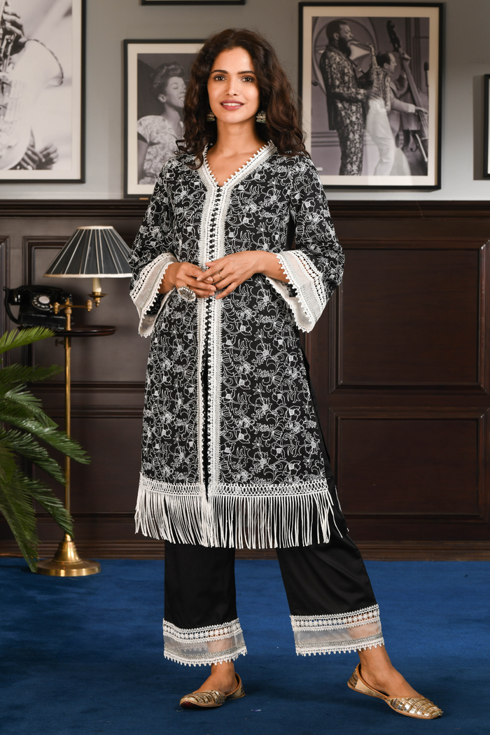 PIMA SATIN RAFA KURTA