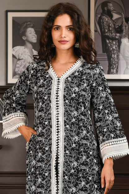PIMA SATIN RAFA KURTA