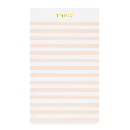 Pink Striped Today Pad