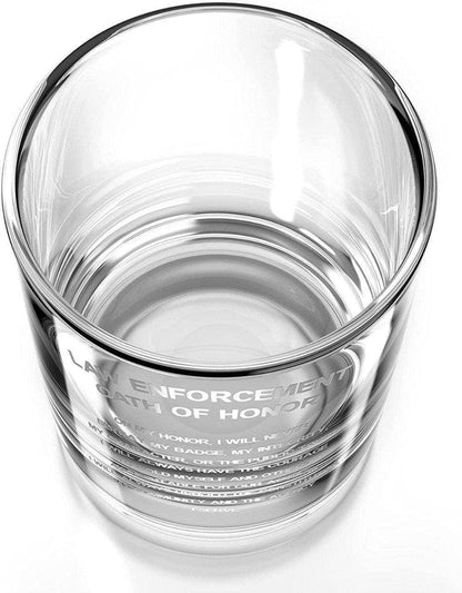 Police Officer Oath of Honor - Whiskey Glass