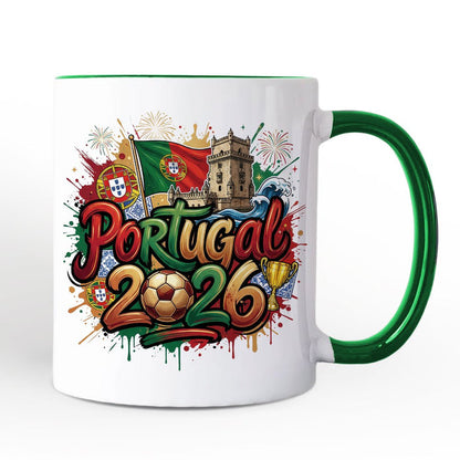 Portugal 2026 Soccer Cup Global Championship Mug, Football Fans Gift Personalized Ceramic Mug OrnamentallyYou