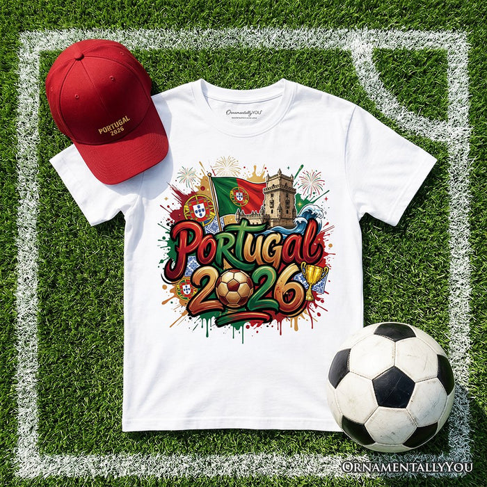 Portugal 2026 Soccer Cup Global Championship T-Shirt, Fans Football Tee T-Shirts OrnamentallyYou White XS