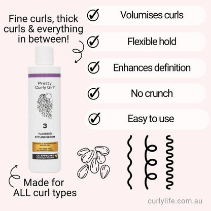 Pretty Curly Girl Flaxseed Styling Serum