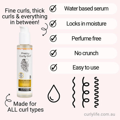 Pretty Curly Girl Bye Bye Frizz Serum