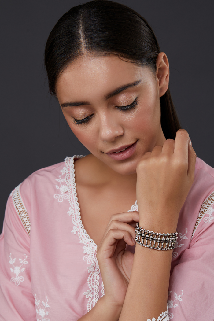 Pure Silver Dia Bracelet