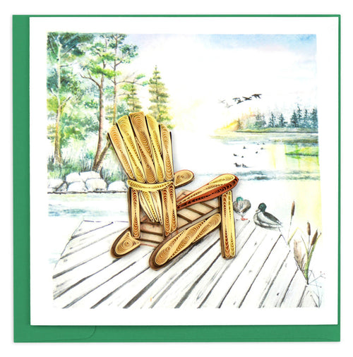 Quilling Card - Adirondack Lake