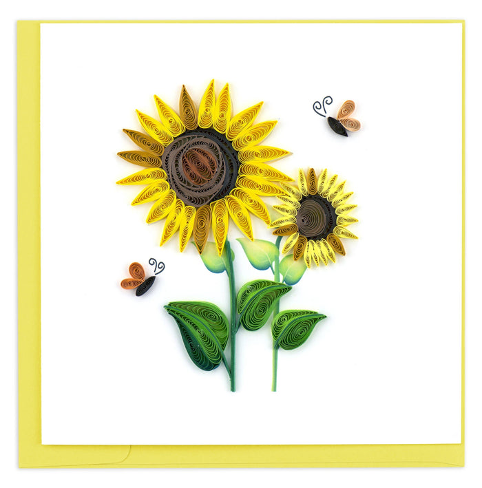Quilling Card - Sunflower