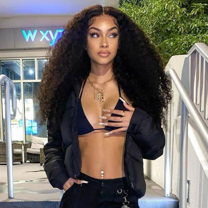 human hair lace wigs, deep wave style for black women’s beauty.