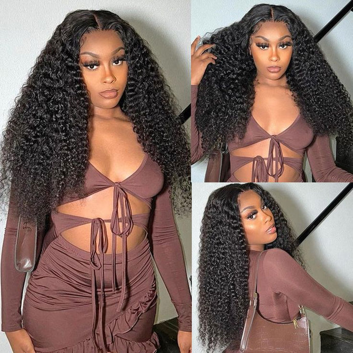 hd lace wigs human hair 13x4 lace frontal curly wig natural look
