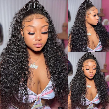 hd lace wigs human hair pre-plucked curly wig for everyday wear