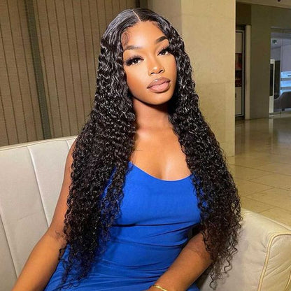 qvr hd lace wigs breathable glueless curly frontal wig for black women