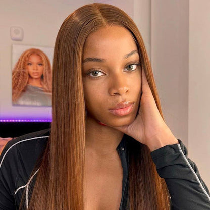 achieve a soft and natural look with qvr glueless wigs in brown, designed for effortless wear