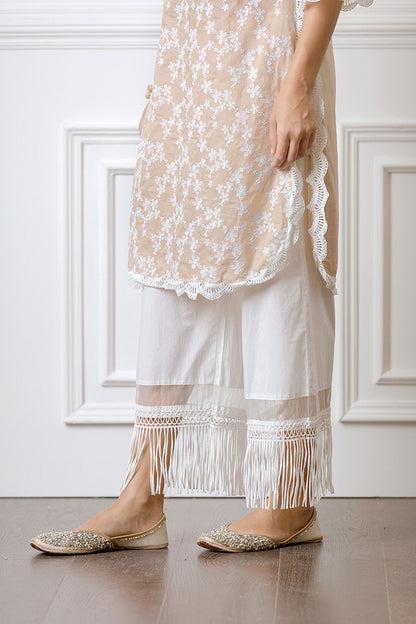 Rosella Beige Kurta Set