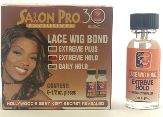 Salon Pro 30 SEC LACE EXTREME HOLD .5oz - Palms Fashion Inc.
