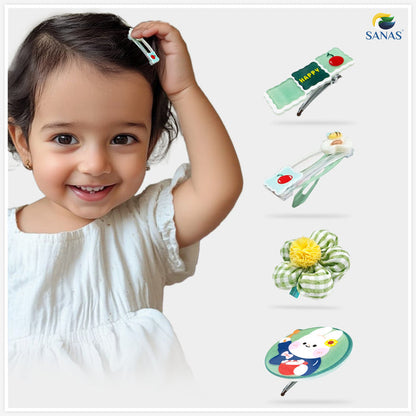 Small flower hair clips for children's hairstyles