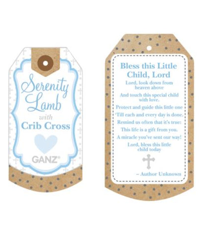 Serenity Lamb with Cross Ornament