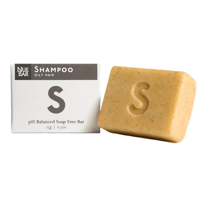 15g NueBar Shampoo Bar for Oily Hair, vegan solid shampoo bar.