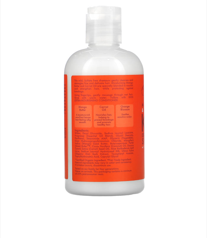 SHEA MOISTURE KIDS MANGO & CARROT EXTRA-NOURISHING SHAMPOO 8oz