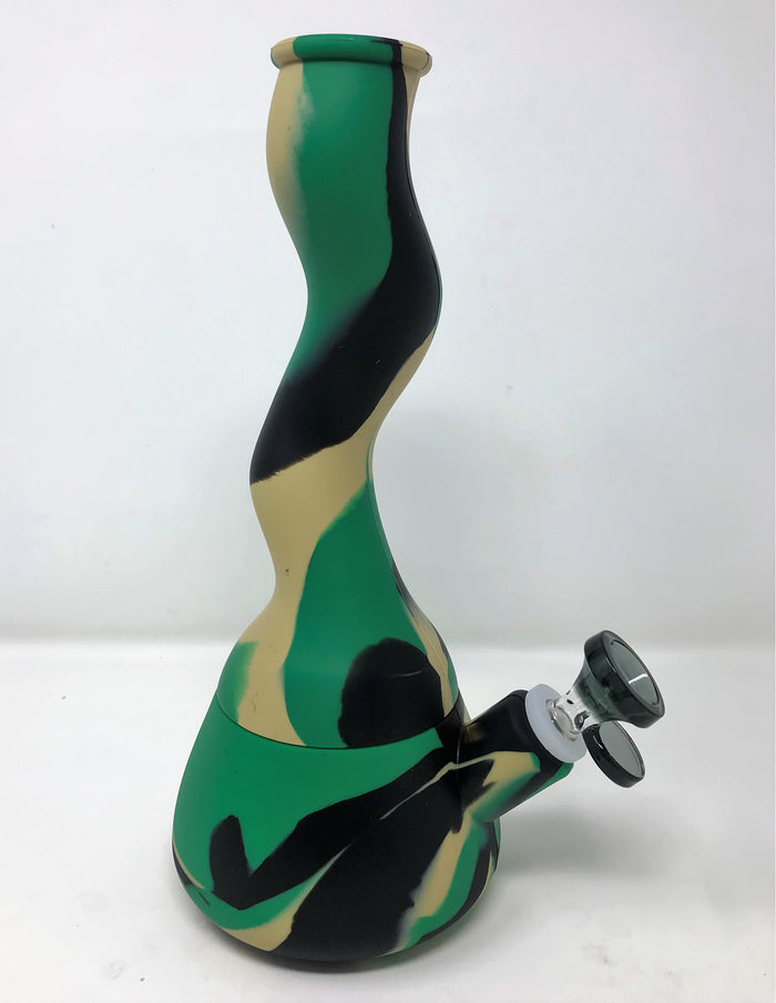 Silicone Detachable Unbreakable Zong 10" Bong 14mm Herb Bowl