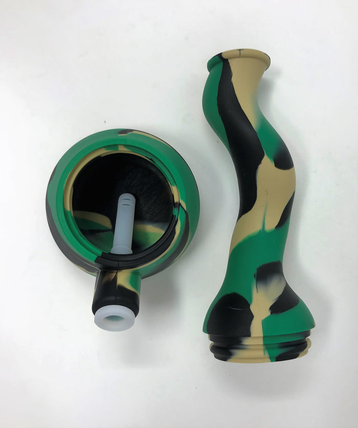 Silicone Detachable Unbreakable Zong 10" Bong 14mm Herb Bowl