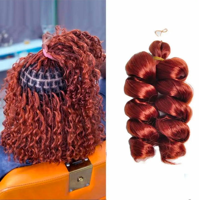Silky Italian Curl Single Tone Braiding hair