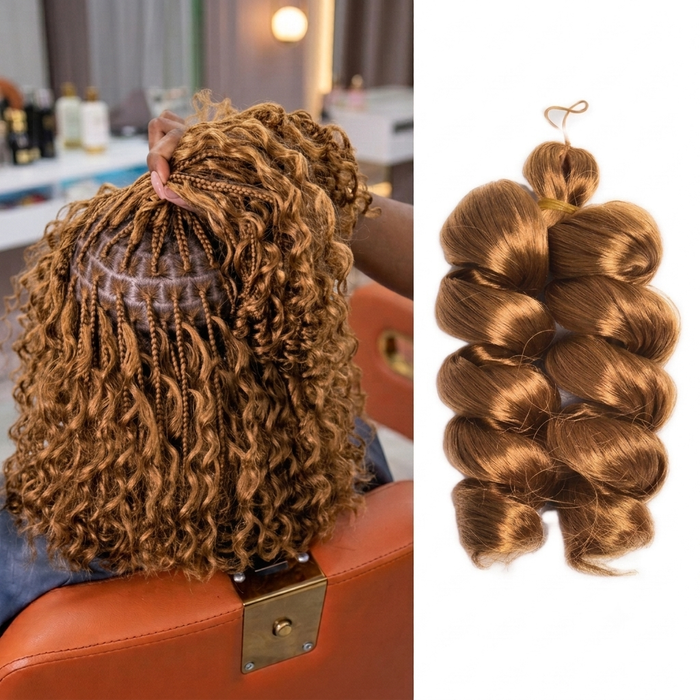 Silky Italian Curl Single Tone Braiding hair