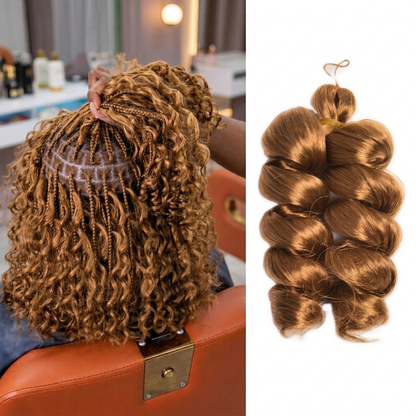 Silky Italian Curl Single Tone Braiding hair