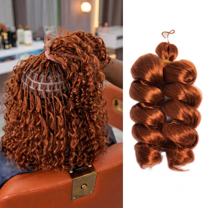 Silky Italian Curl Single Tone Braiding hair