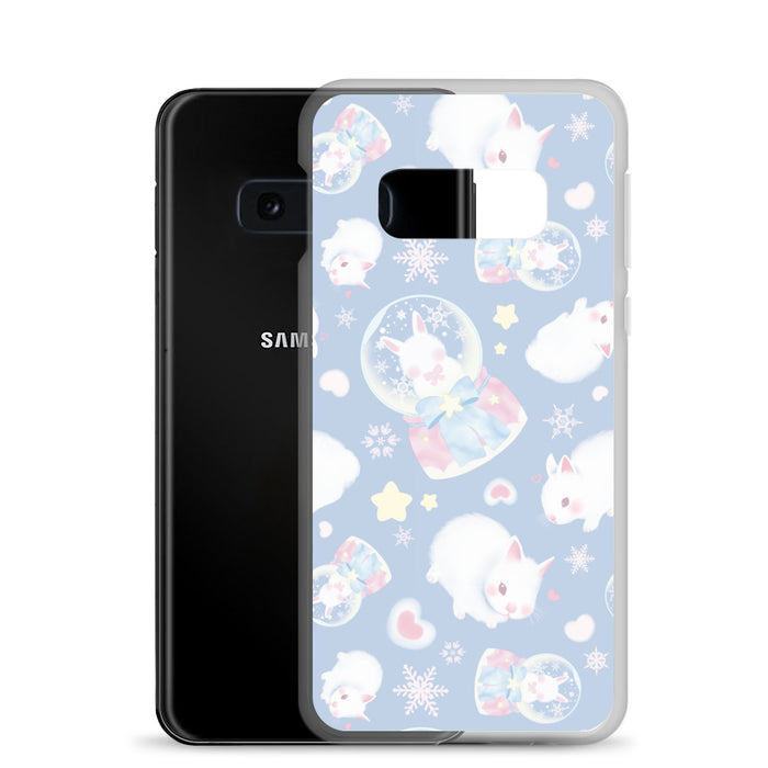 Cute Snow Bunny Samsung® Clear Case adds charm and protection, perfect for pastel outfits or everyday use.