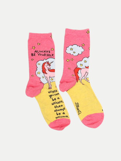 Socks - Always Be a Unicorn | Pink-Image 1