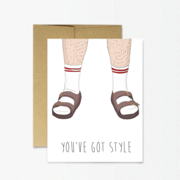 Socks and Sandals Card
