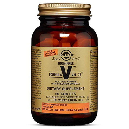 SOLGAR VM FORMULA 75 IRON FREE