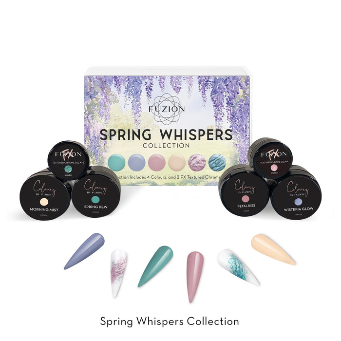 Spring Whisper Collection | 6pc Collection Potted Hard Gel & Chromes