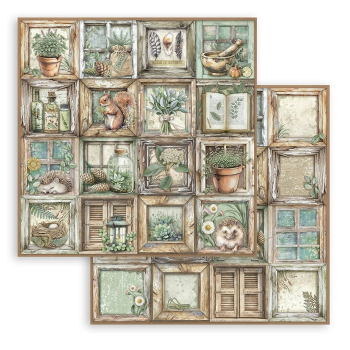 Stamperia - 12X12 Paper Pad - Herbarium Silvae