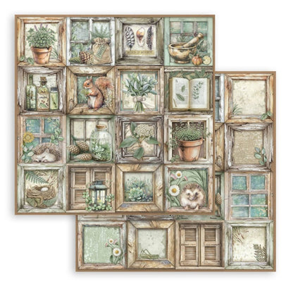 Stamperia - 12X12 Paper Pad - Herbarium Silvae