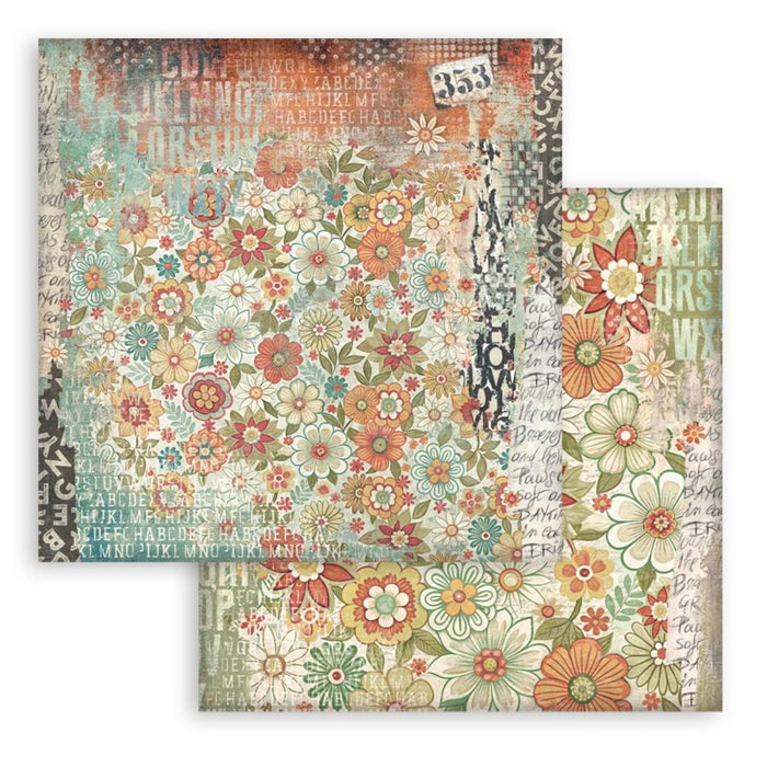 Stamperia - 8X8 Backgrounds Paper Pad - Furry Friends. Includes 10 Double Sided Sheets. Available at Embellish Away located in Bowmanville Ontario Canada.