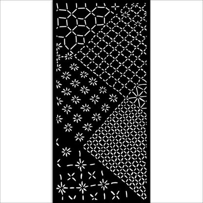 Stamperia - Thick Stencil - Quiet Days - Mixed Tiles. Available at Embellish Away located in Bowmanville Ontario Canada.