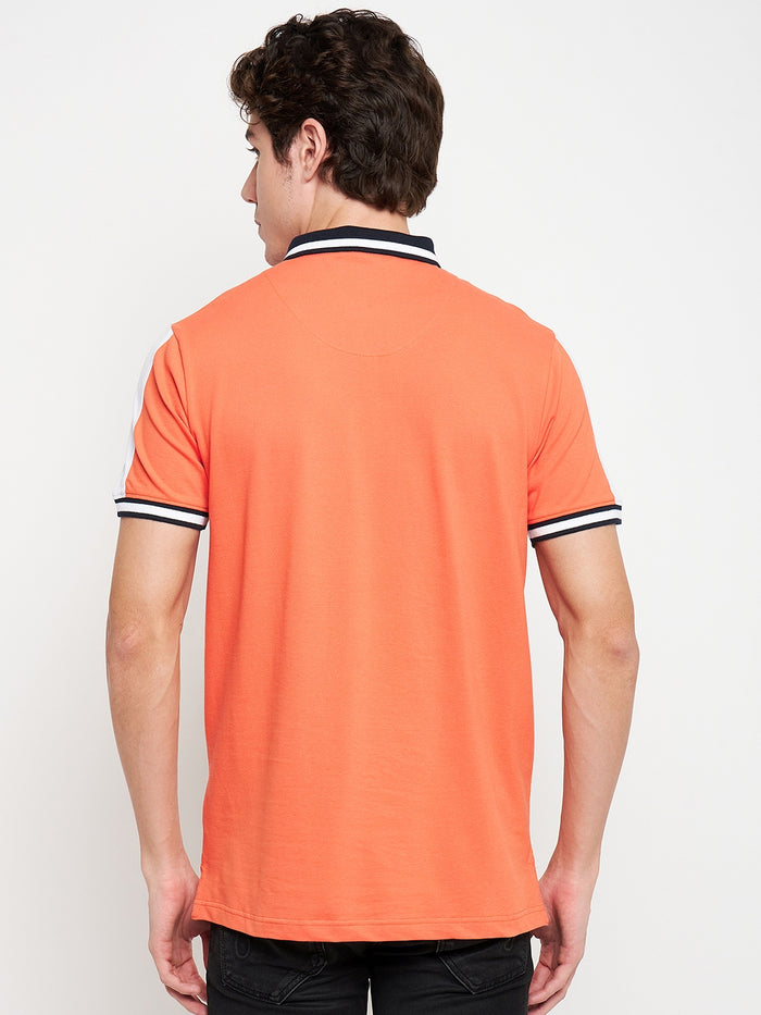 Statement Polo Salmon Cut n Sew Tee
