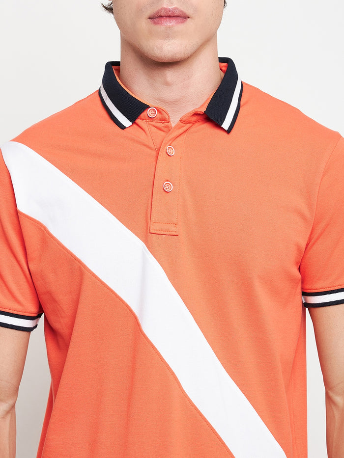 Statement Polo Salmon Cut n Sew Tee