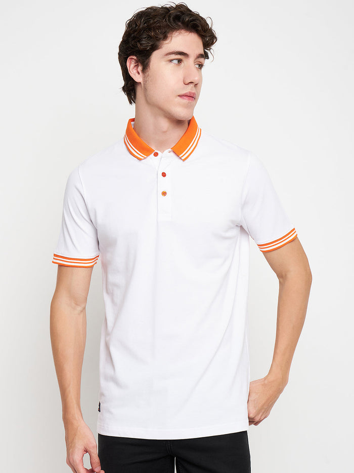 Statement Polo White Tee