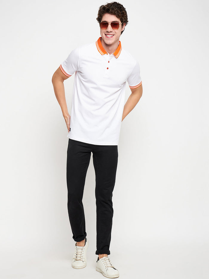 Statement Polo White Tee