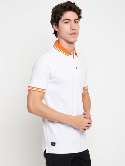 Statement Polo White Tee